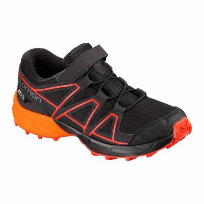 Gyerek Salomon SPEEDCROSS CLIMASALOMON™ WATERPROOF Terepfutó Cipő SA6859132 Fekete/Barna